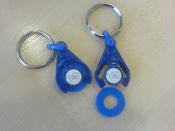 DSC Trolley token key rings