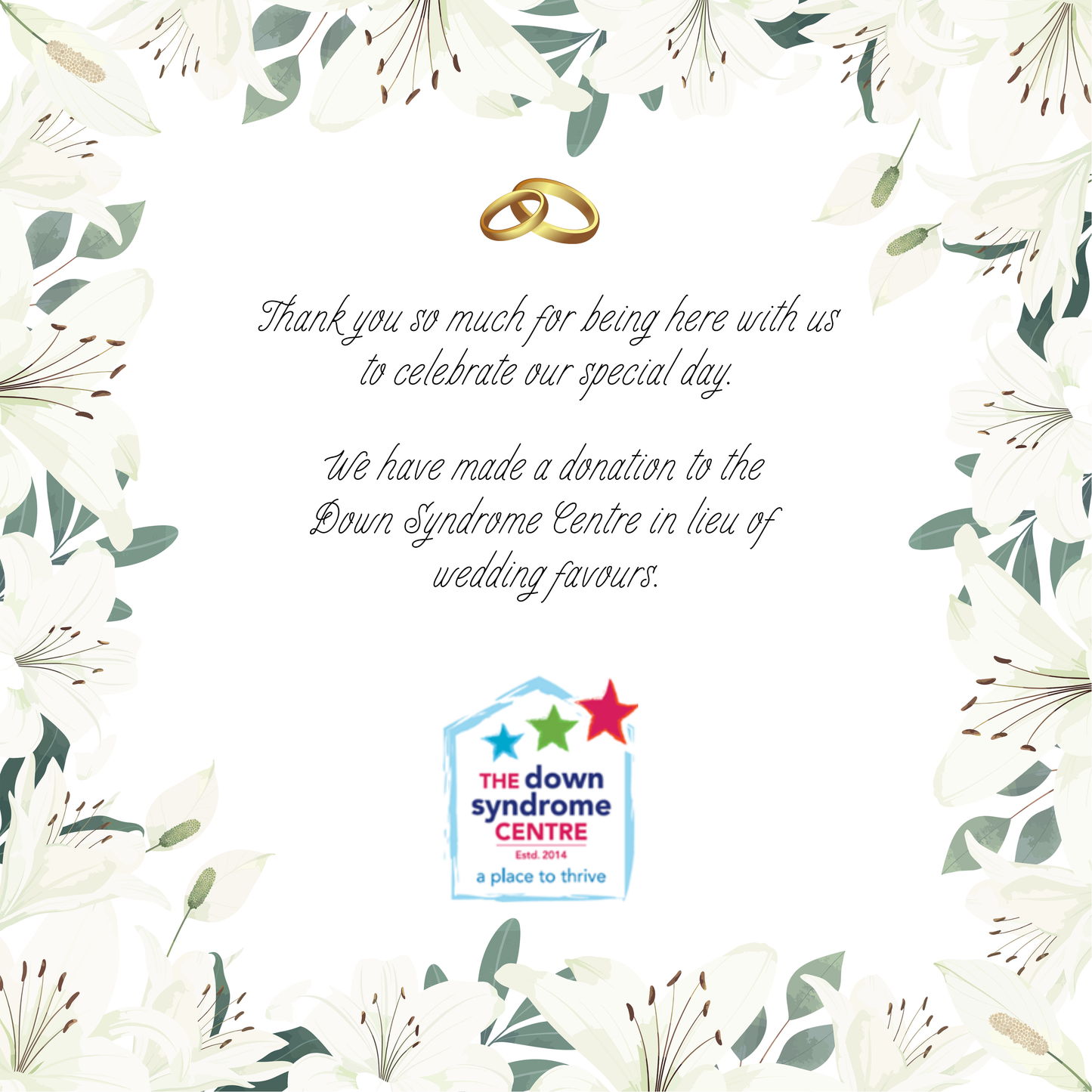 Wedding Favour Cards